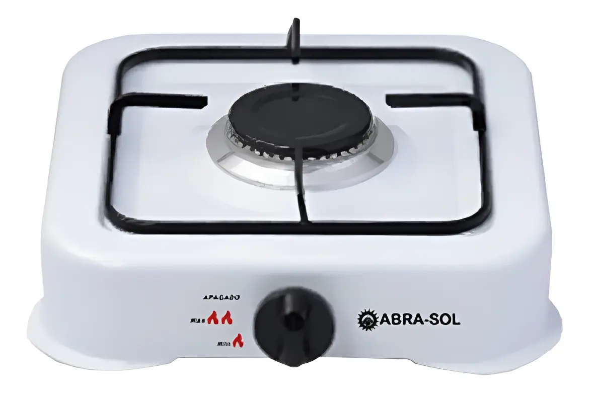 ANAFE 1H P/GAS ENV. MECHERO ALUM. TAPA ENLOZADA C/