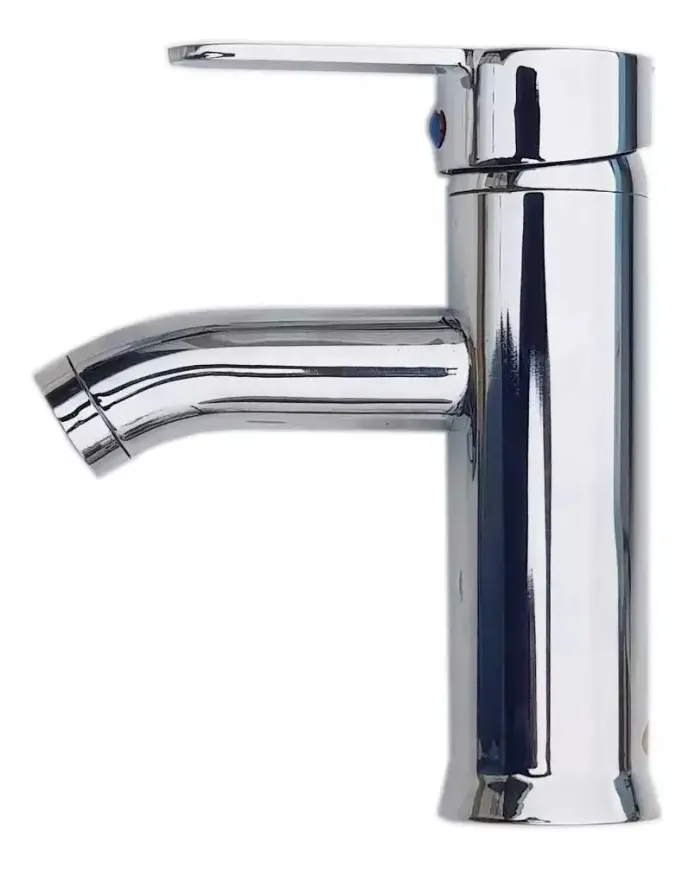 CANILLA MONOC. MADRID ACERO LAVATORIO 7CM ALTURA AGUA