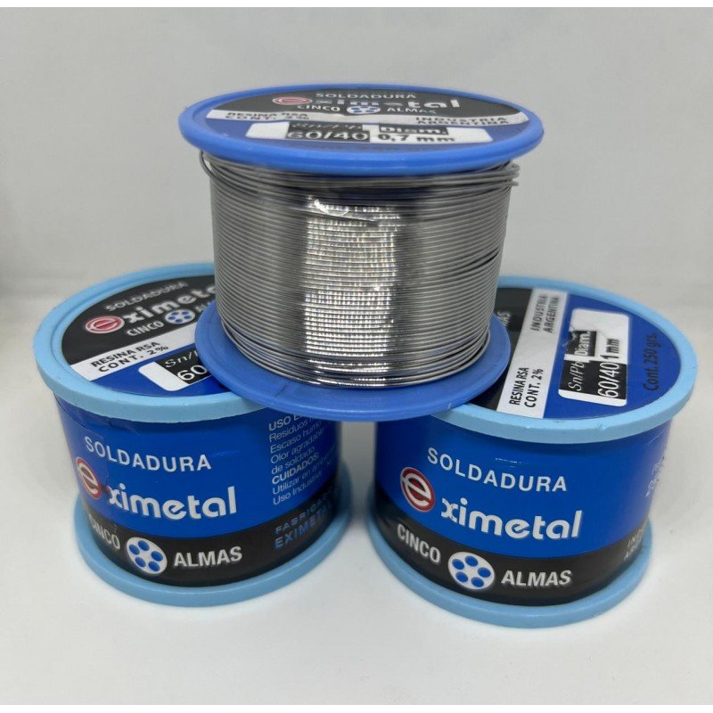 ESTAÑO ALAMBRE PARA SOLDAR 40% MAXIMETAL