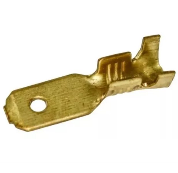 TERMINAL DE LATON PALA MACHO N° 790 6.3 MM