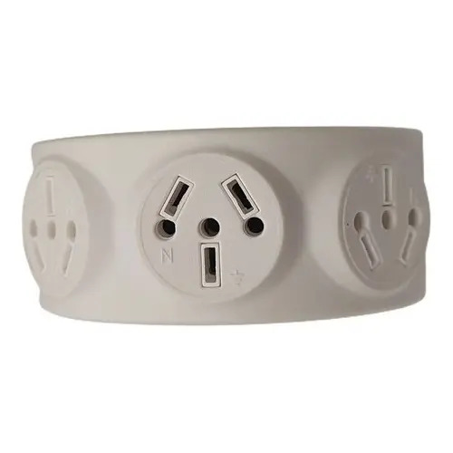 ADAPTADOR MULTICHA DOBLE PERNO CHATO