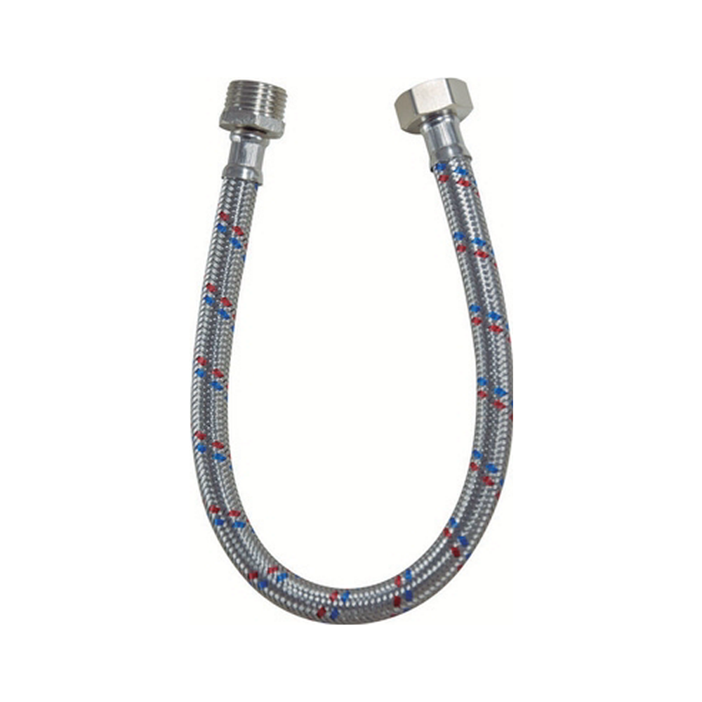 FLEXIBLE MANGUERA DE ACERO COLOR 1/2` X 30 CM.