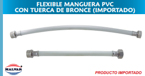 FLEXIBLE MANGUERA PVC. 1/2` X 30 T/BCE. (IMPORTADO)