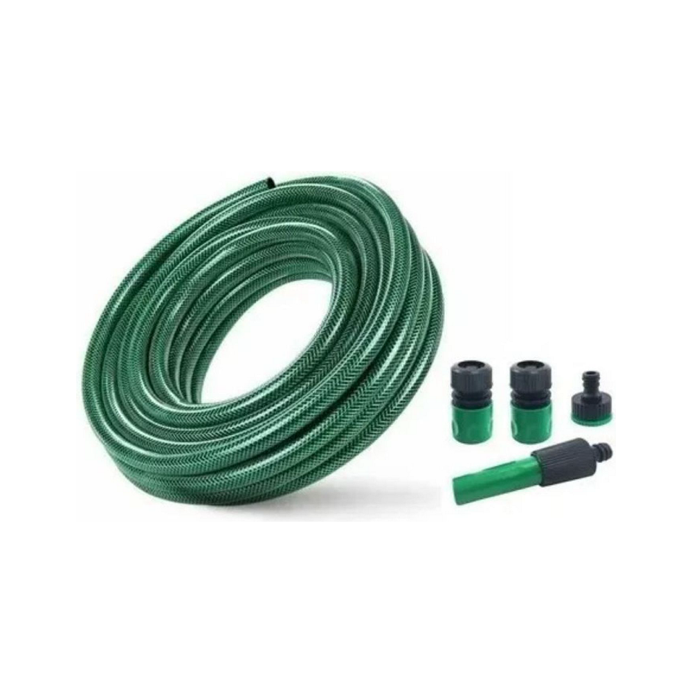 MANGUERA DE RIEGO PVC MALLADA 1/2` X 30 MTS .