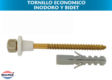 TORNILLO INODORO Y BIDET 22-80 ECONÓMICO